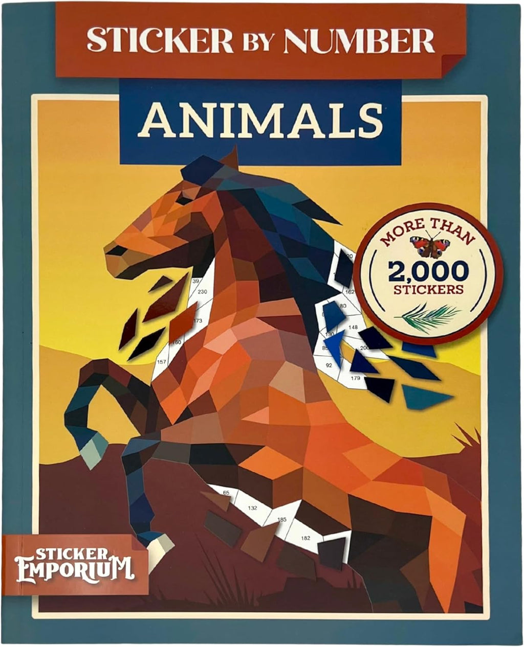 Sticker by Number Animals: Fusion of Paint-by-Number and Sticker Fun by Sticker Emporium by Parragon Books