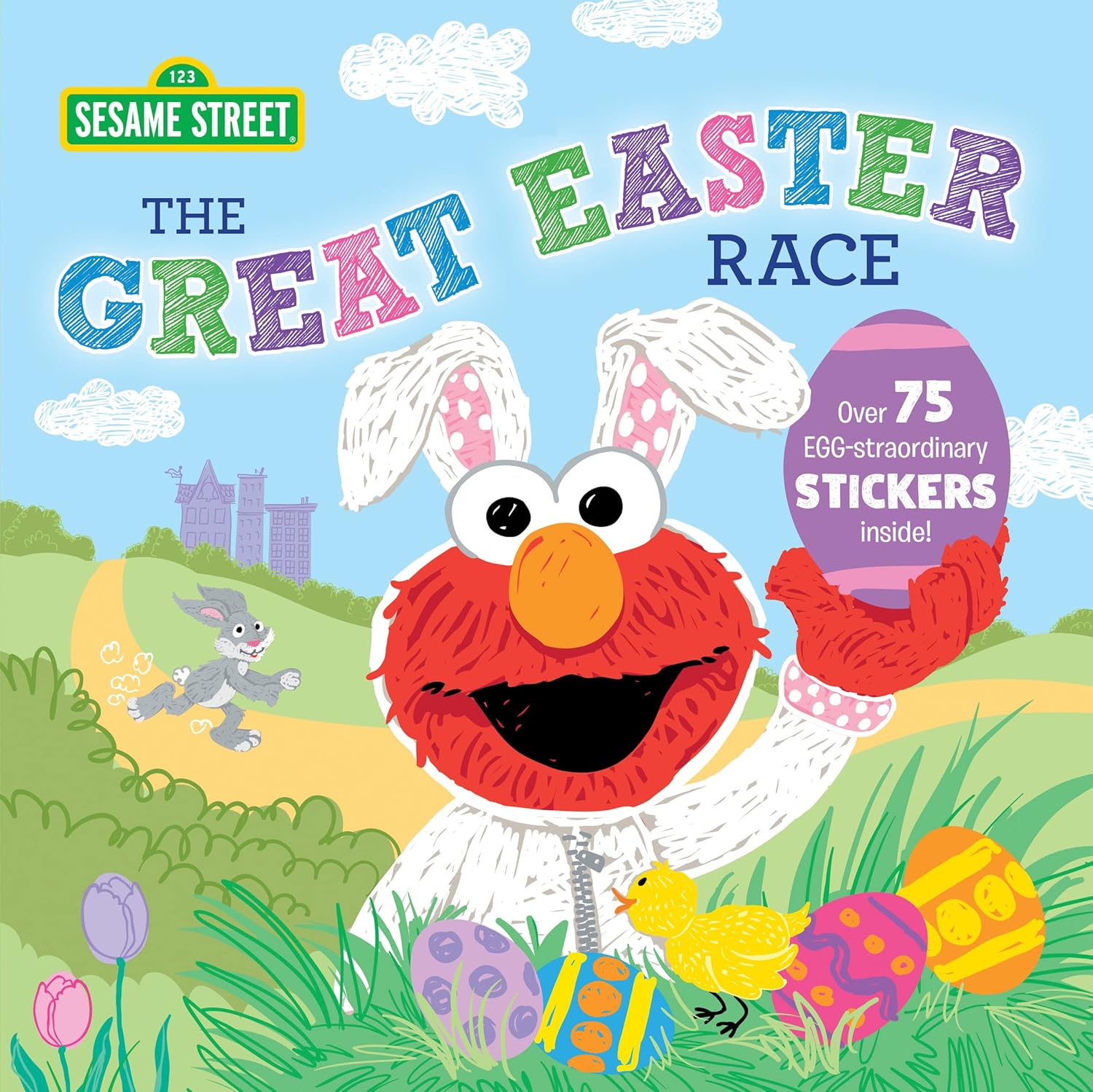 The Great Easter Race!: An Egg-straordinary Spring Story with Elmo, Cookie Monster, and Friends! (Sesame Street Scribbles) by Sesame Workshop