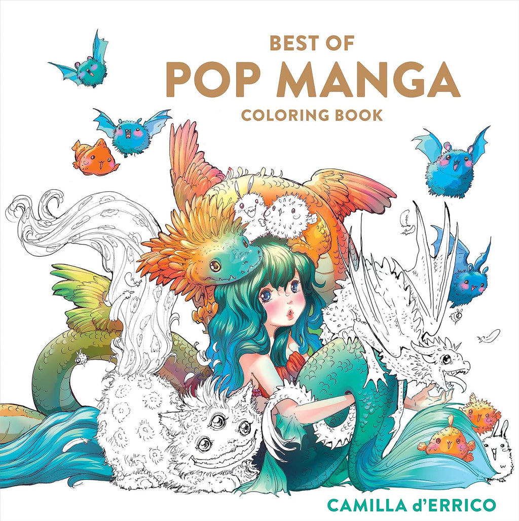 Best of Pop Manga Coloring Book by Camilla d'Errico