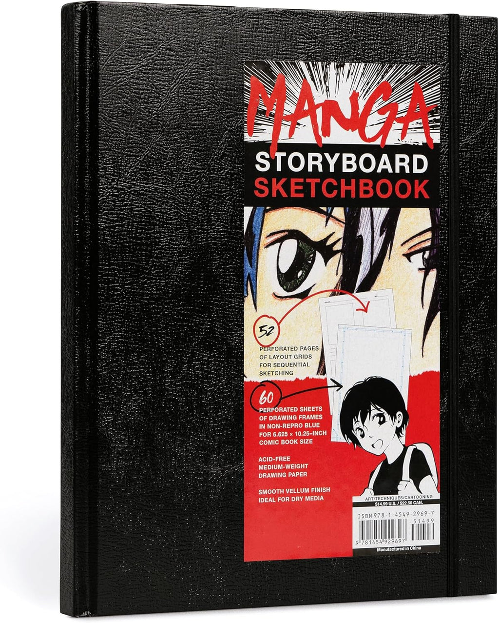Manga Storyboard Sketchbook: A Comic Book Sketchbook with Storyboard Layout Grids, Acid-Free Medium-Weight Drawing Comic Book Paper by Union Square & Co.