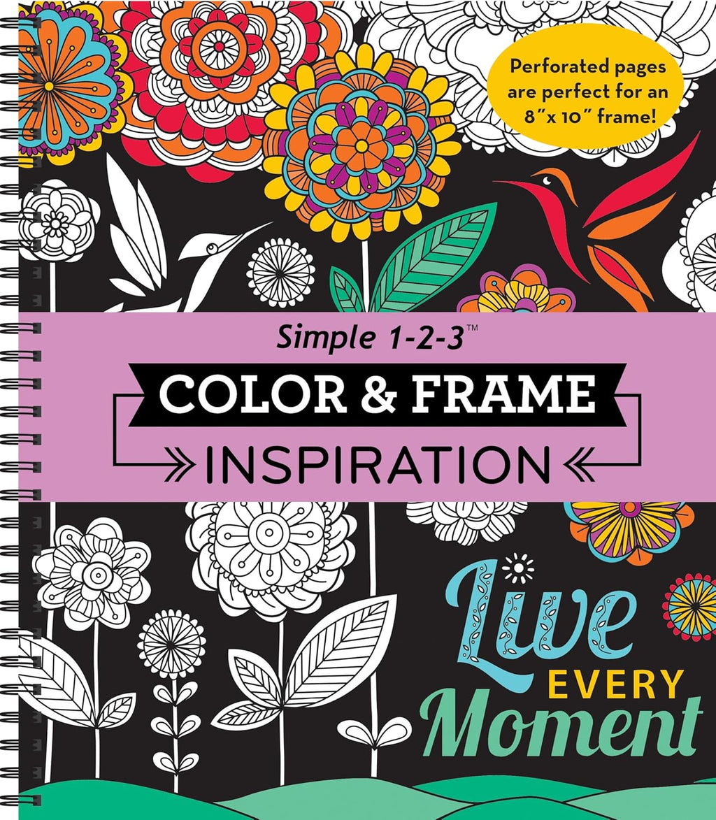 Color & Frame - Inspiration (Adult Coloring Book) by New Seasons