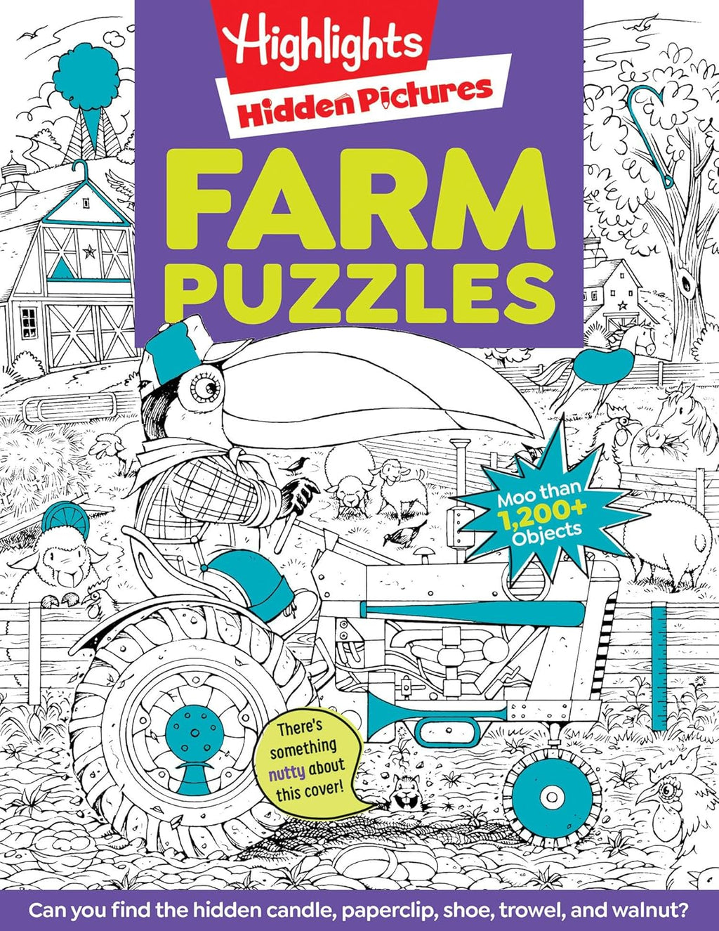 Farm Puzzles: Ultimate Farm Picture Puzzle Book with Over 1,200 Objects to Seek and Find, Farm-Themed Activity Book for Kids 6 and Older by Highlights
